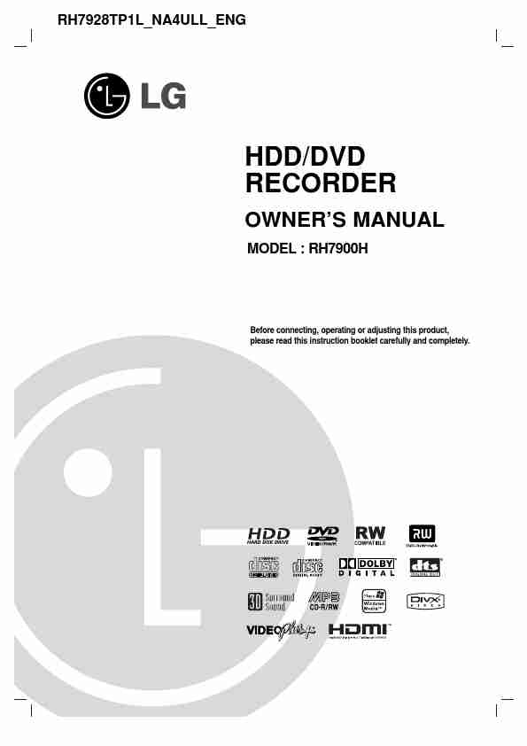 LG Electronics DVD Recorder RH7900H-page_pdf